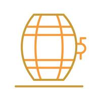 Wine Barrel Rack Icon Design vector