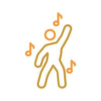 Music and Dance Icon Design vector