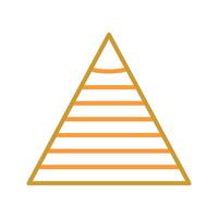 Pyramid Graph Icon Design vector