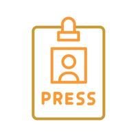 Press Pass Icon Design vector