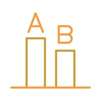 AB Testing Icon Design vector