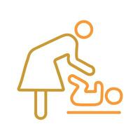 Changing Table Icon Design vector