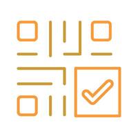 QR Code Checkout Icon Design vector