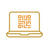 QR Code Scanner App Icon Design vector