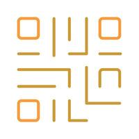 QR Code Icon Design vector