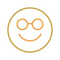 Nerd Face Icon Design vector