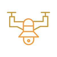 Drone Photography Icon Design vector