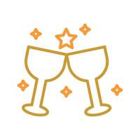 Wine Party Icon Design vector