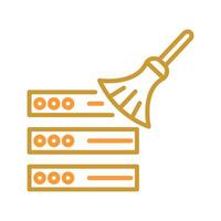 Data Cleaning Icon Design vector