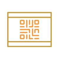 QR Code Business Card Icon Design vector