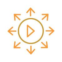 Viral Content Icon Design vector