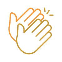 Clapping Hands Icon Design vector