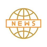 News Globe Icon Design vector
