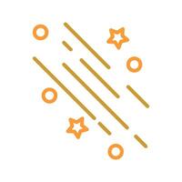 Party Streamers Icon Design vector