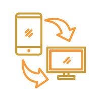 Synchronization Icon Design vector
