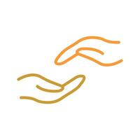 Supportive Hand Icon Design vector