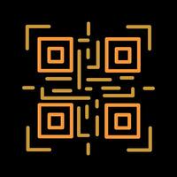 QR Code Reader Icon Design vector