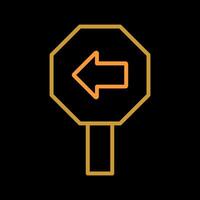 Left Arrow Icon Design vector