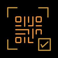 QR Code Link Icon Design vector