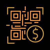 QR Code Payment Icon Design vector
