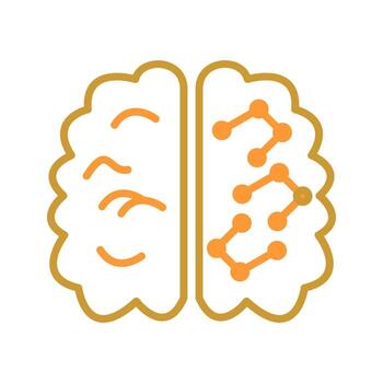 máquina aprendizaje icono diseño vector