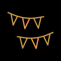 Streamers Icon Design vector