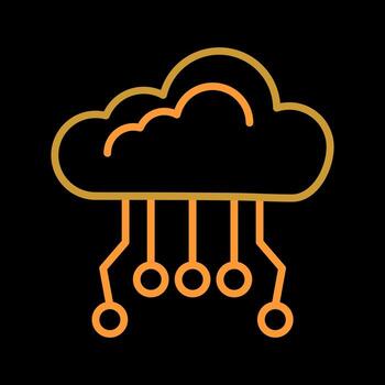 diseño de icono de computación en la nube vector