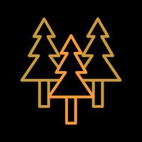 Evergreen Tree Icon Design vector