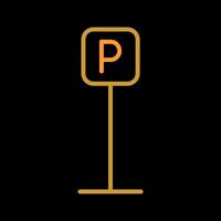 P Button Icon Design vector
