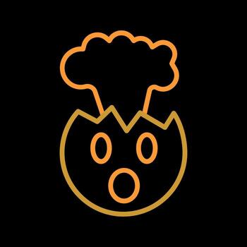 explotando cabeza icono diseño vector