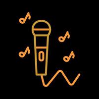 Karaoke Icon Design vector