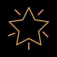 Glowing Star Icon Design vector
