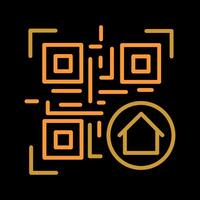 QR Code Menu Icon Design vector