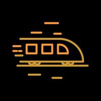 High Speed Train Icon Design vector