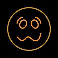 Woozy Face Icon Design vector
