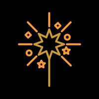 Sparklers Icon Design vector
