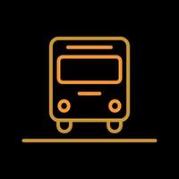 Oncoming Bus Icon Design vector