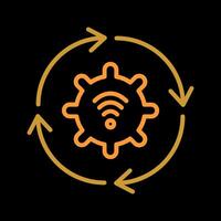 Automated Process Icon Design vector