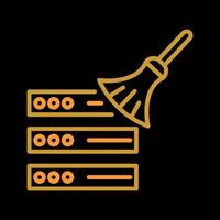 Data Cleaning Icon Design vector