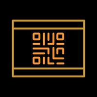 QR Code Business Card Icon Design vector