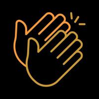 Clapping Hands Icon Design vector