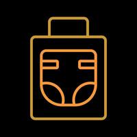 Diaper Bag Icon Design vector