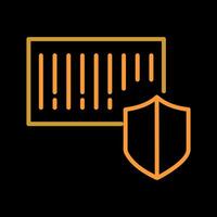 Barcode Security Icon Design vector