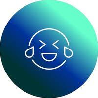 Face with Tears of Joy Icon Design vector