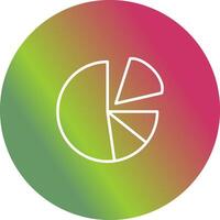 Pie Chart Icon Design vector