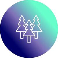 Evergreen Tree Icon Design vector