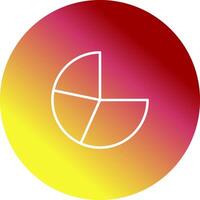 Pie Chart Icon Design vector
