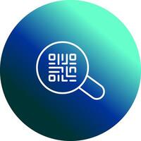 QR Code App Icon Design vector