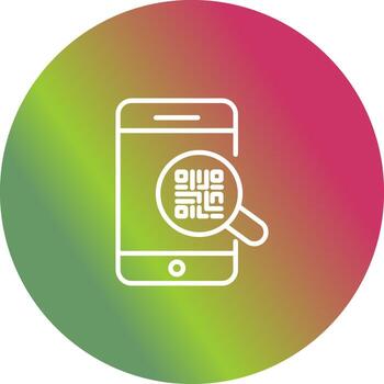 qr código autenticación icono diseño vector