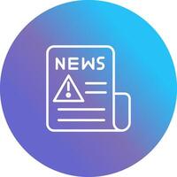 News Alert Icon Design vector